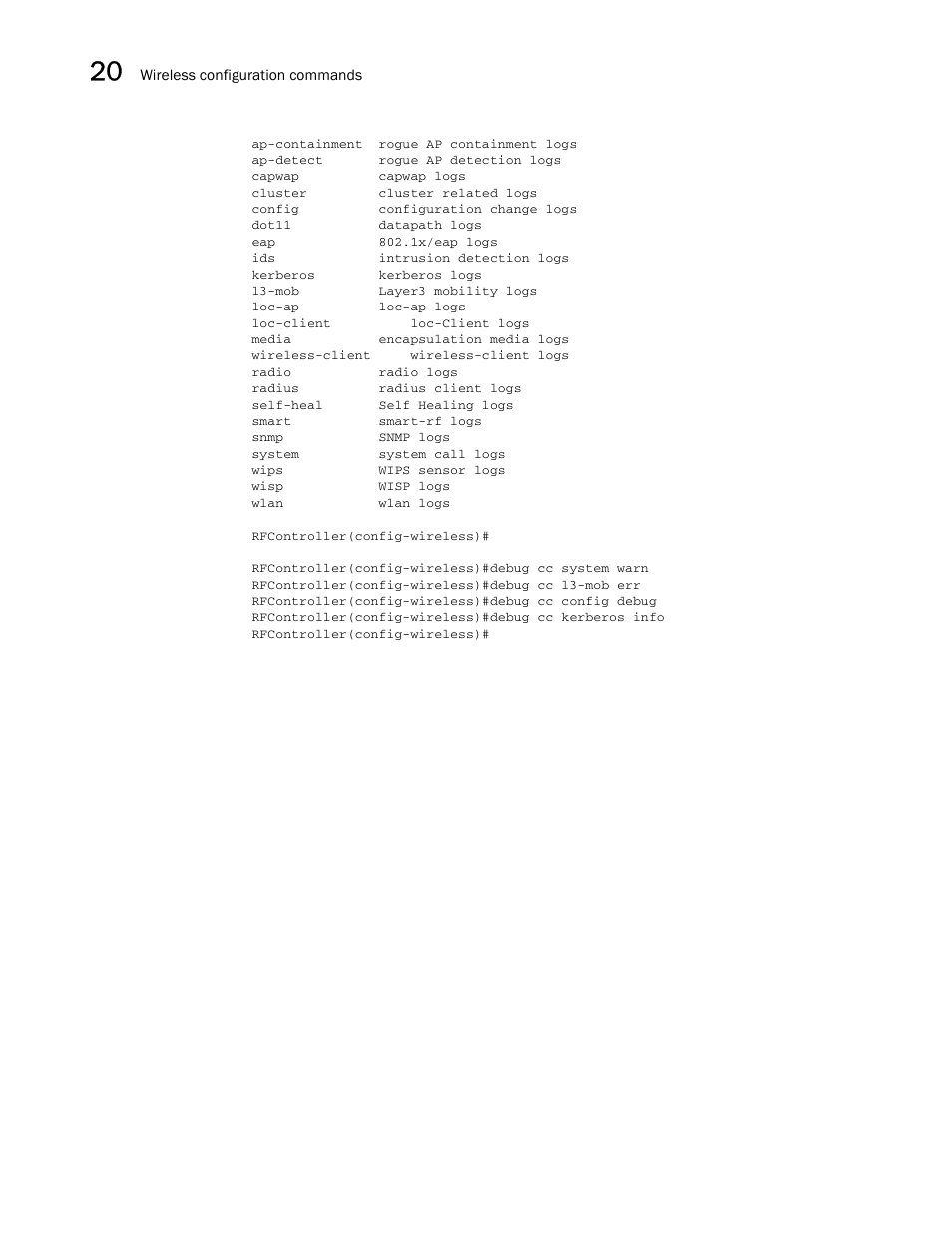 Brocade Communications Systems RFS6000 User Manual | Page 624 / 839