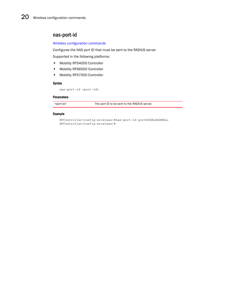 Nas-port-id | Brocade Communications Systems RFS6000 User Manual | Page 642 / 839