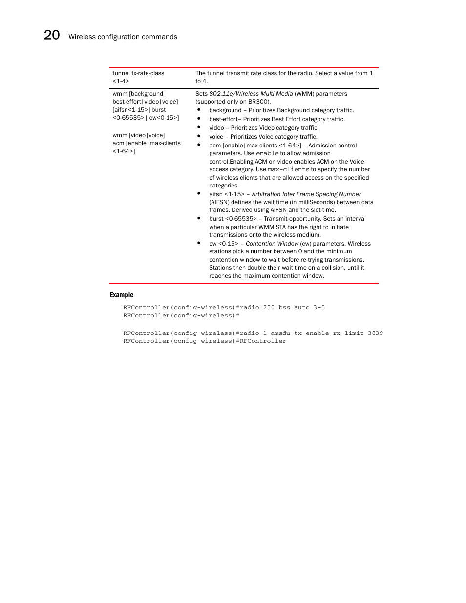 Brocade Communications Systems RFS6000 User Manual | Page 656 / 839