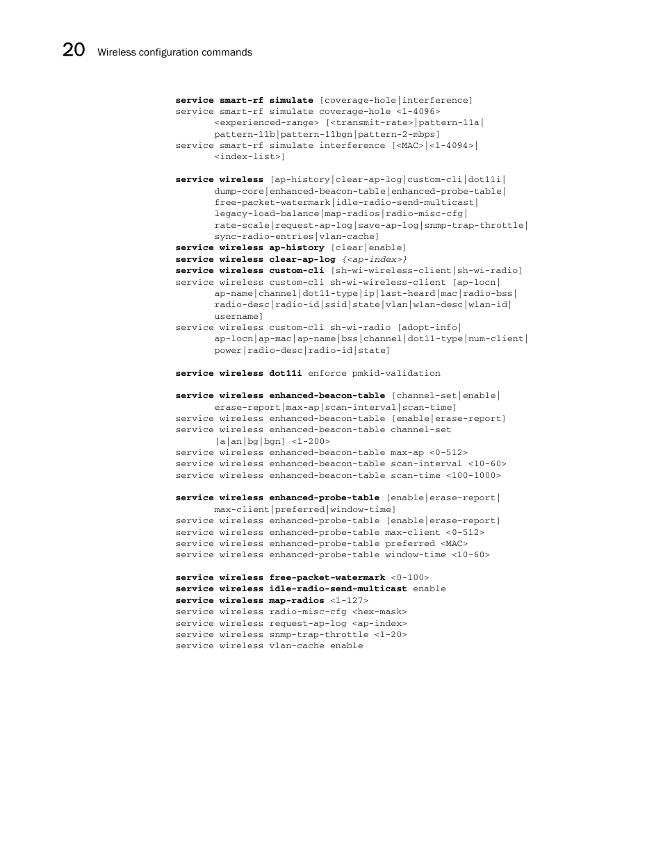 Brocade Communications Systems RFS6000 User Manual | Page 664 / 839