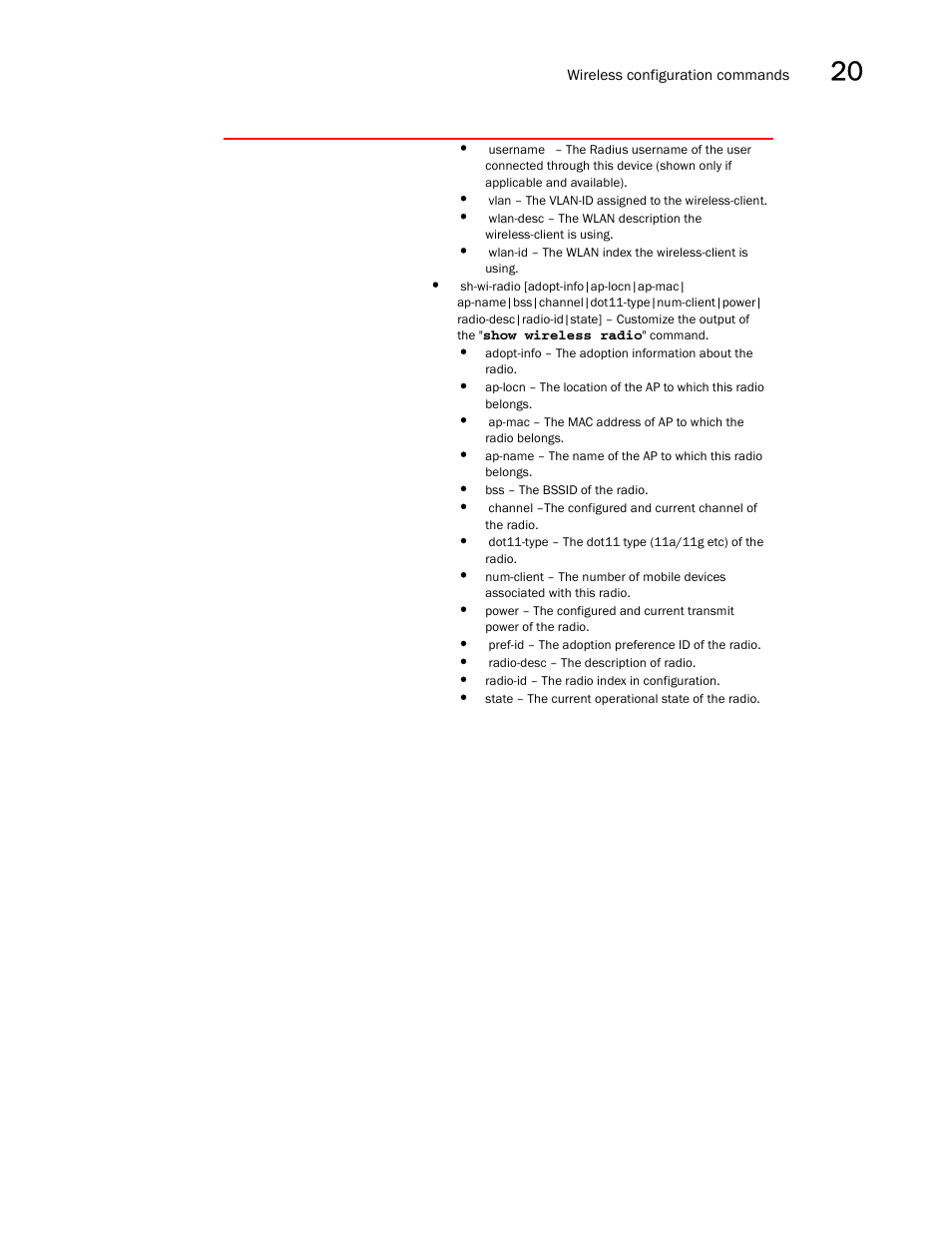 Brocade Communications Systems RFS6000 User Manual | Page 669 / 839