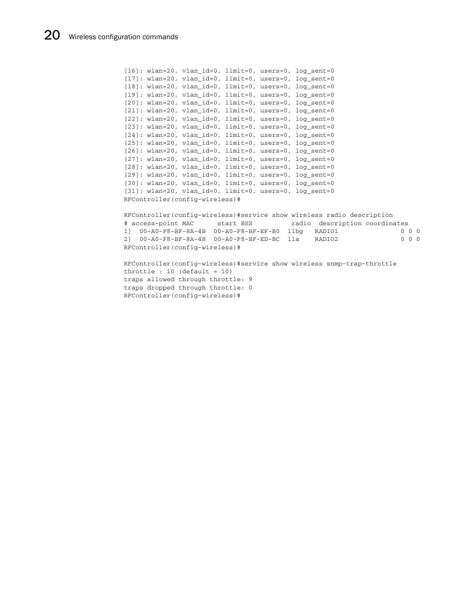 Brocade Communications Systems RFS6000 User Manual | Page 672 / 839
