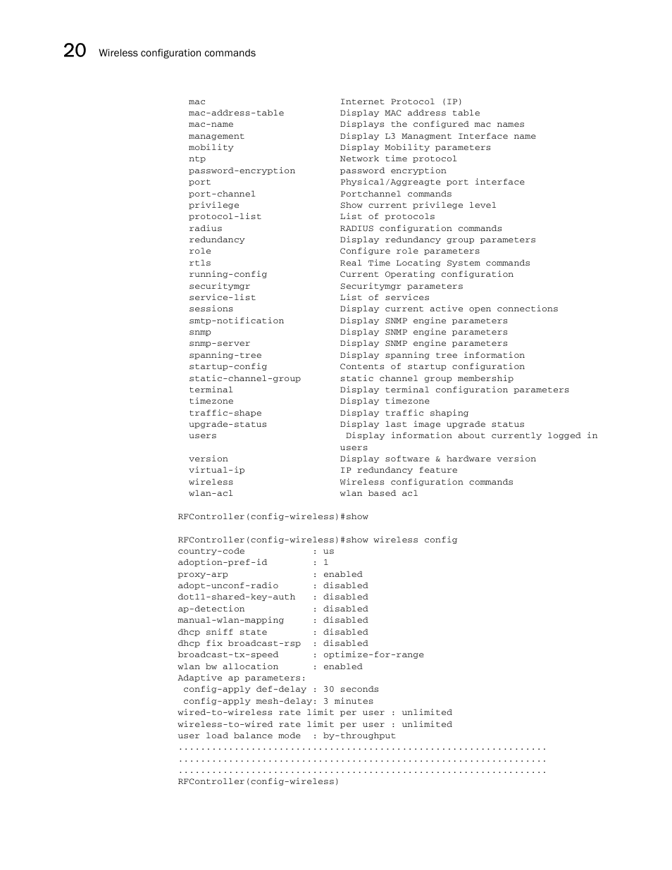 Brocade Communications Systems RFS6000 User Manual | Page 674 / 839