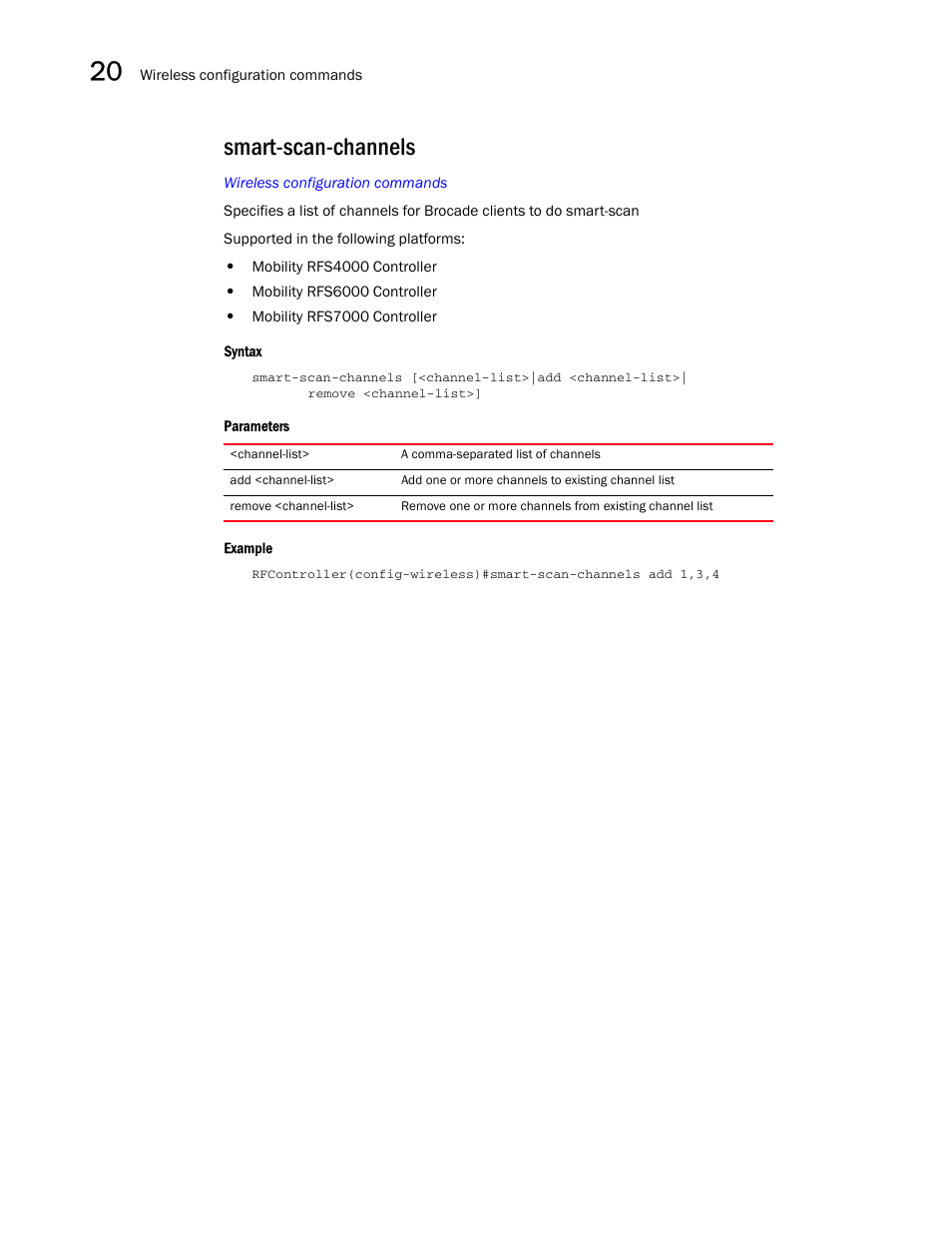 Smart-scan-channels | Brocade Communications Systems RFS6000 User Manual | Page 682 / 839