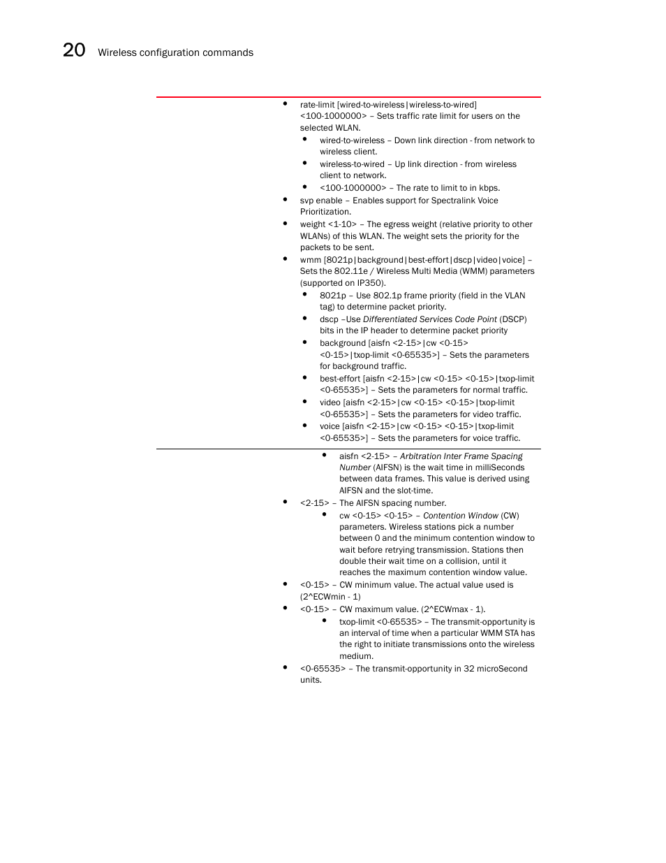 Brocade Communications Systems RFS6000 User Manual | Page 694 / 839