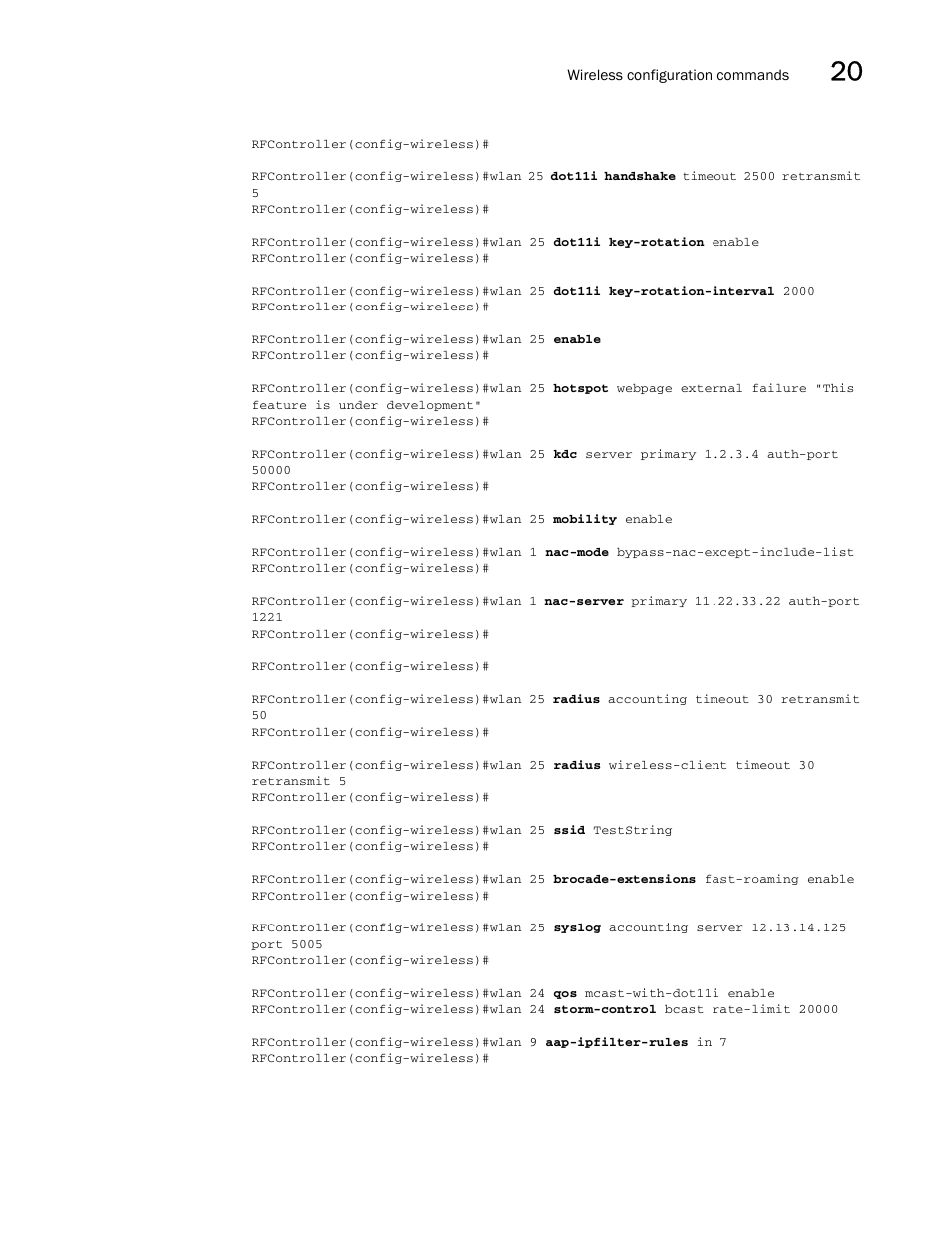 Brocade Communications Systems RFS6000 User Manual | Page 699 / 839
