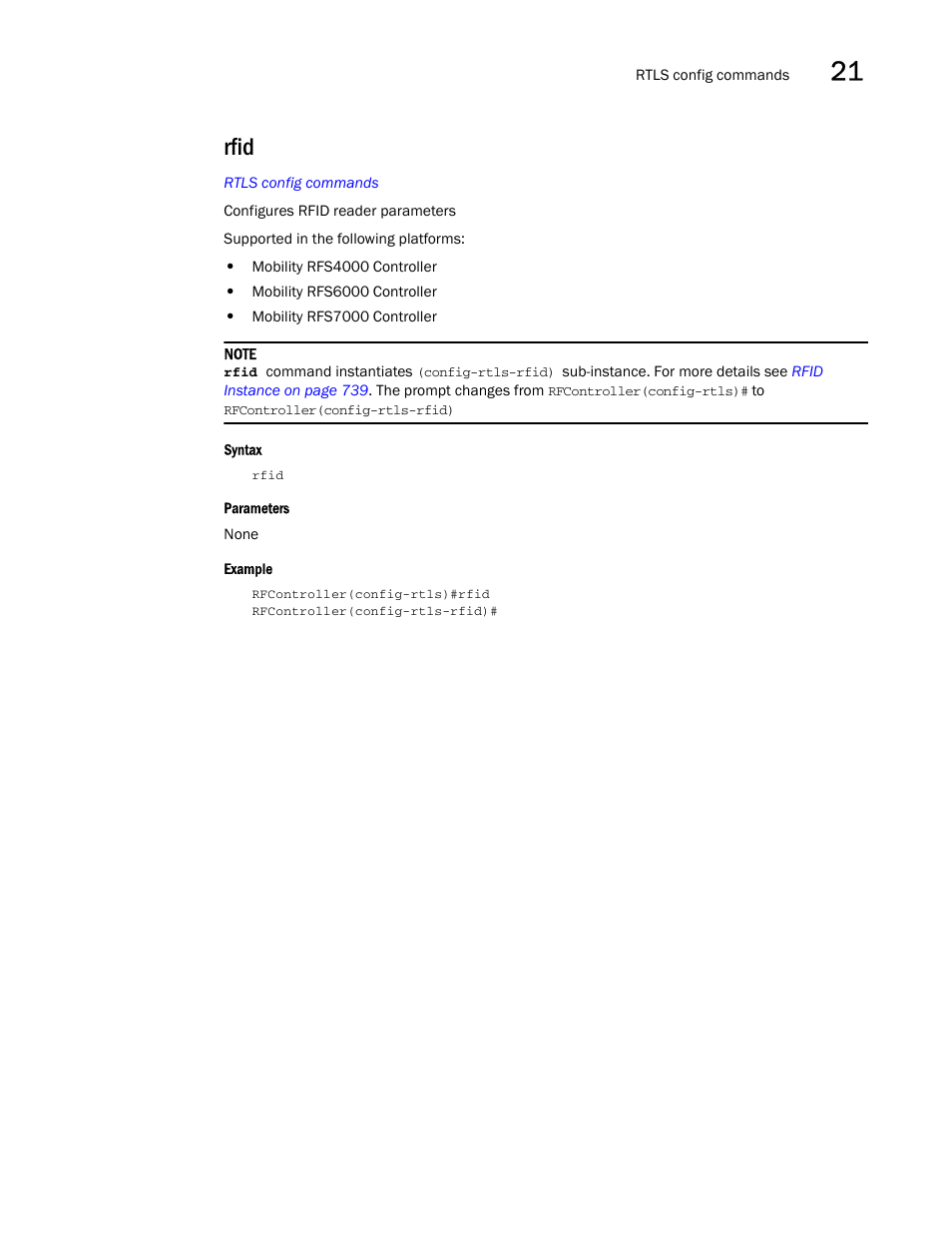 Rfid | Brocade Communications Systems RFS6000 User Manual | Page 719 / 839