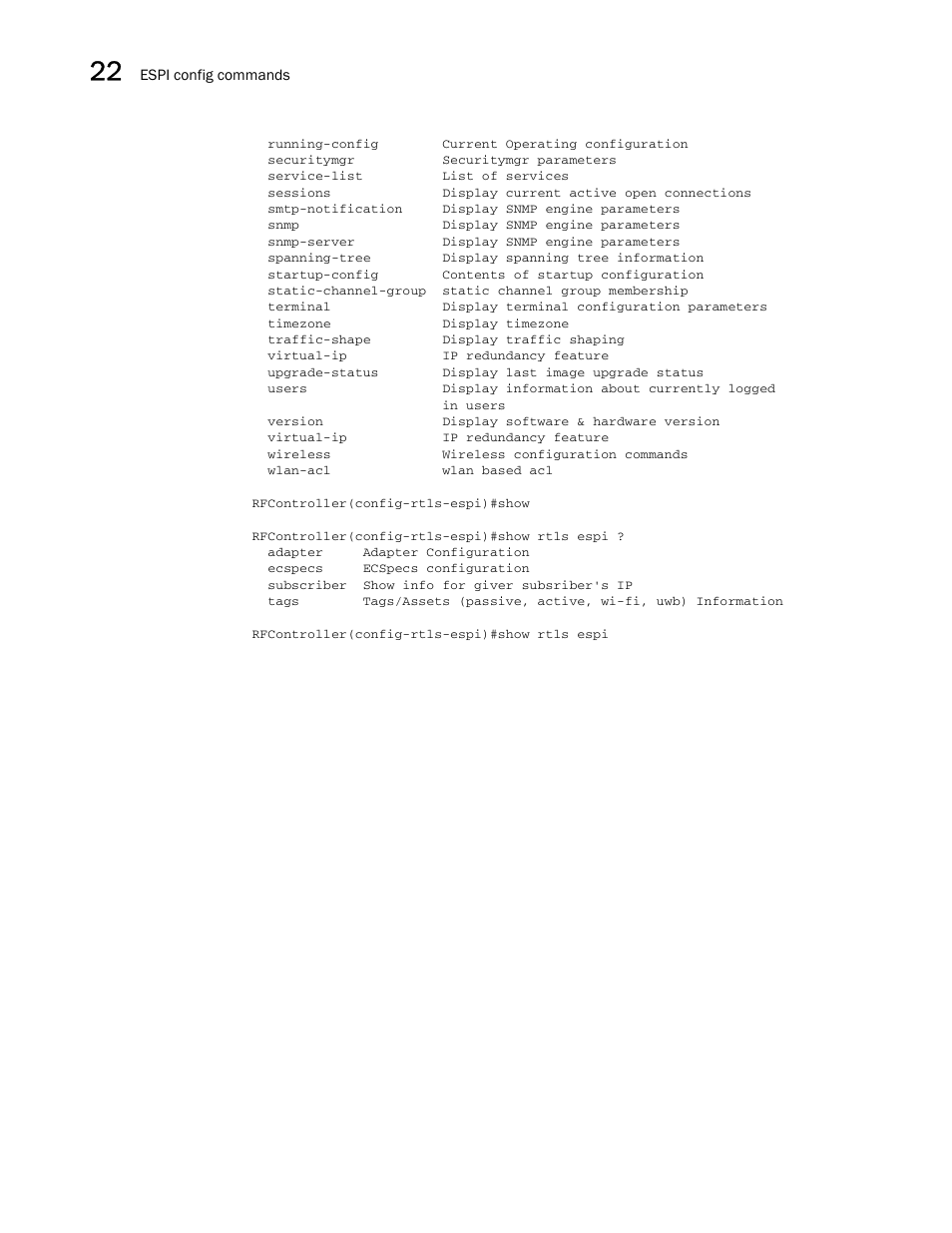 Brocade Communications Systems RFS6000 User Manual | Page 740 / 839