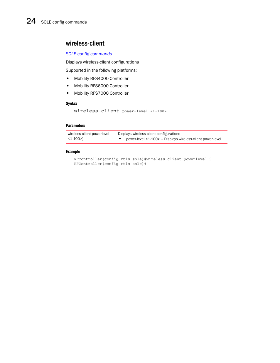 Wireless-client | Brocade Communications Systems RFS6000 User Manual | Page 768 / 839