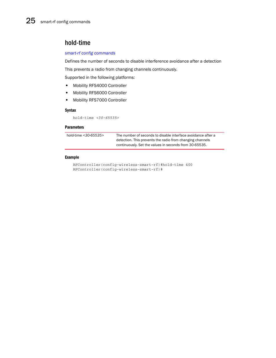 Hold-time | Brocade Communications Systems RFS6000 User Manual | Page 778 / 839