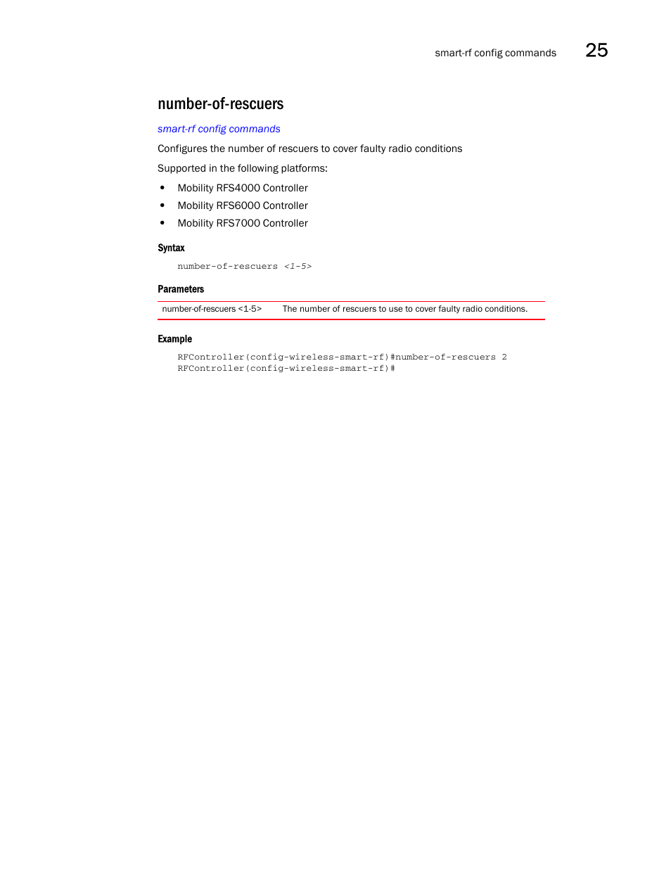 Number-of-rescuers, Number-of-res cuers | Brocade Communications Systems RFS6000 User Manual | Page 783 / 839