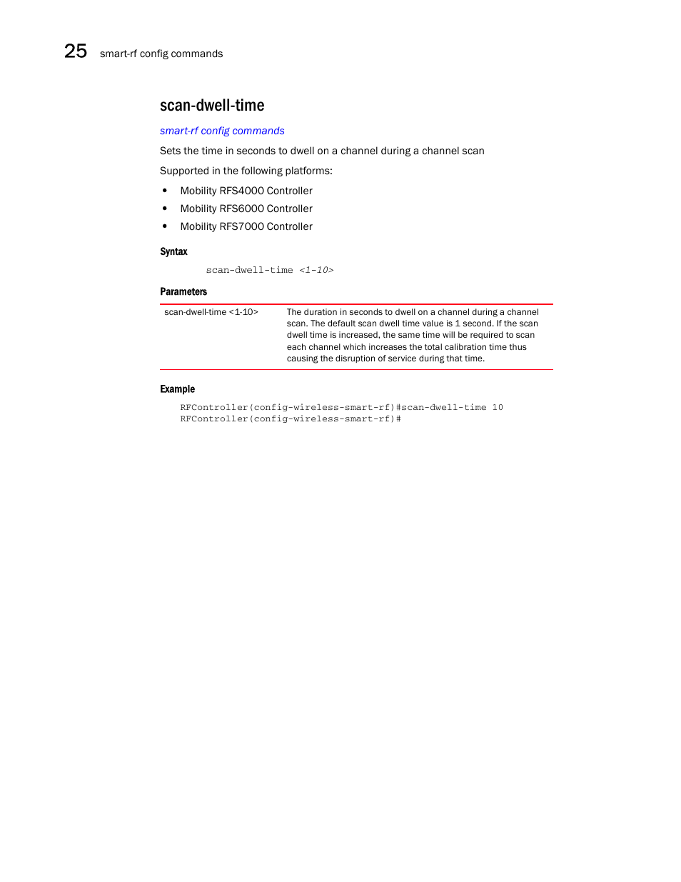 Scan-dwell-time, Scan-dwell-tim e | Brocade Communications Systems RFS6000 User Manual | Page 790 / 839