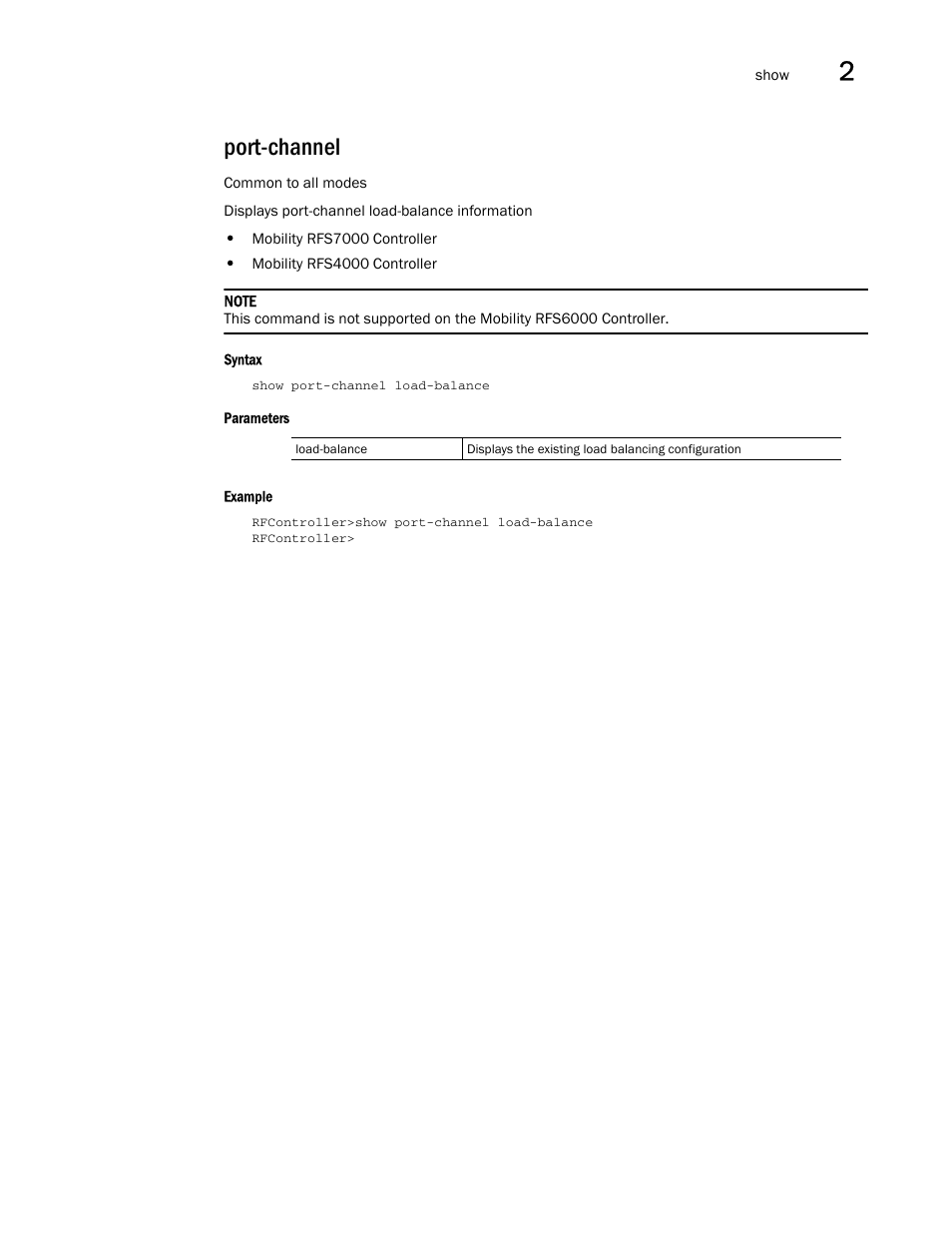 Port-channel | Brocade Communications Systems RFS6000 User Manual | Page 87 / 839