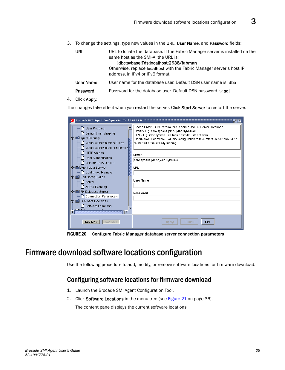 Firmware download software locations configuration | Brocade Communications Systems 53-1001778-01 User Manual | Page 51 / 90