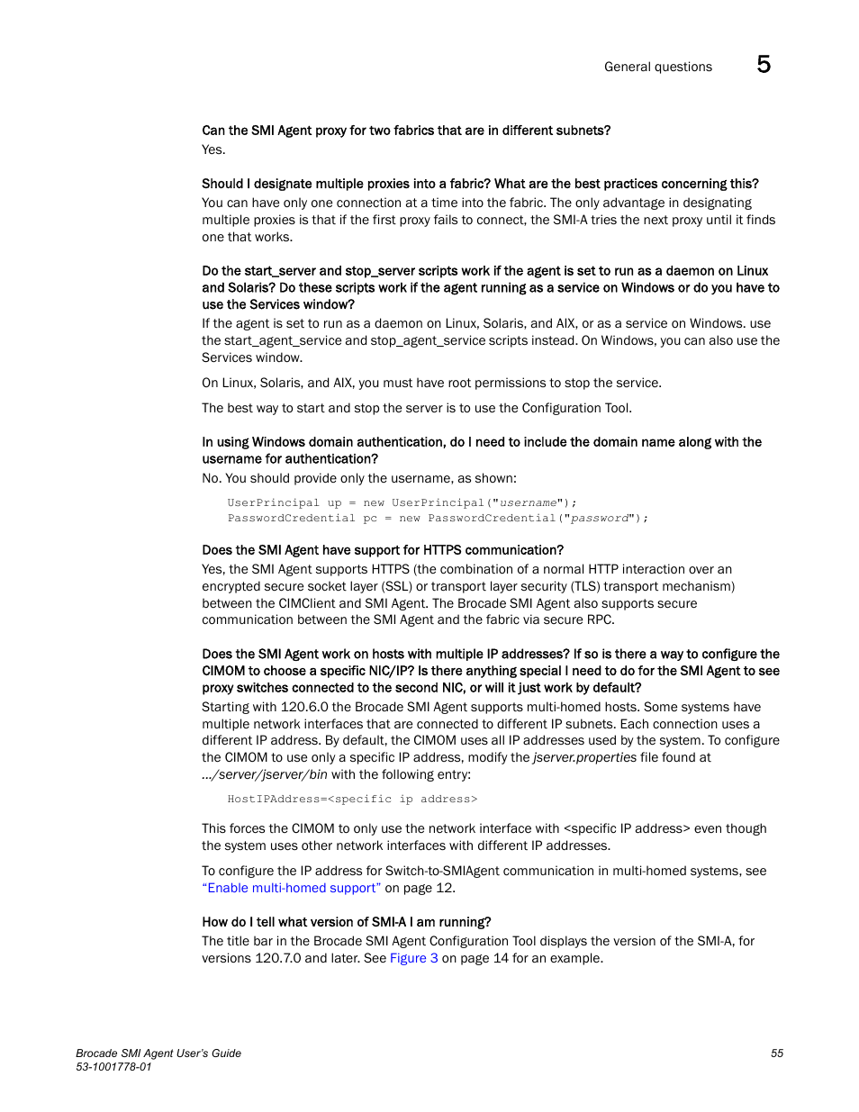 How do i tell what version of smi-a i am running | Brocade Communications Systems 53-1001778-01 User Manual | Page 71 / 90