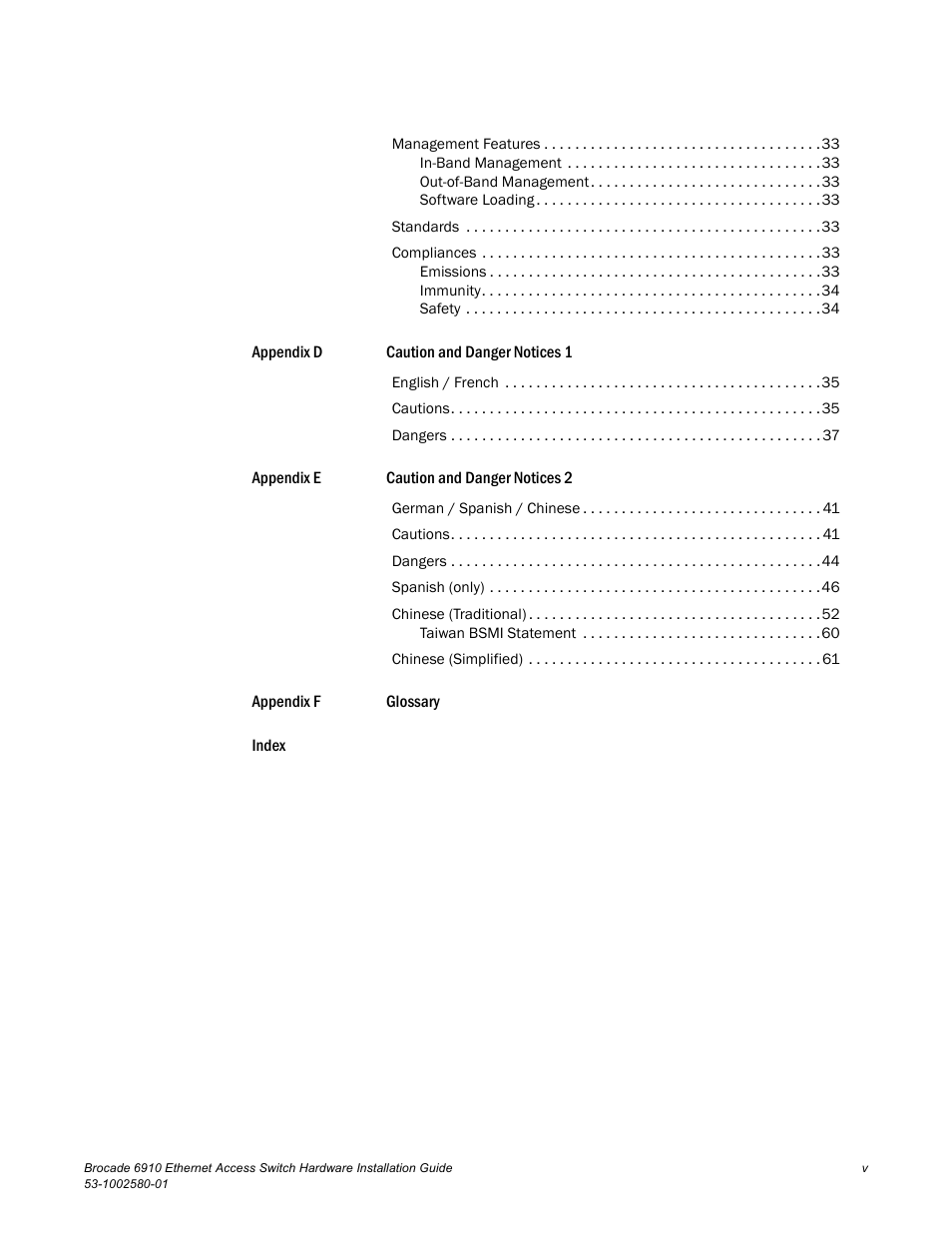 Brocade Communications Systems Brocade 6910 Ethernet Access Switch 53-1002580-01 User Manual | Page 5 / 82