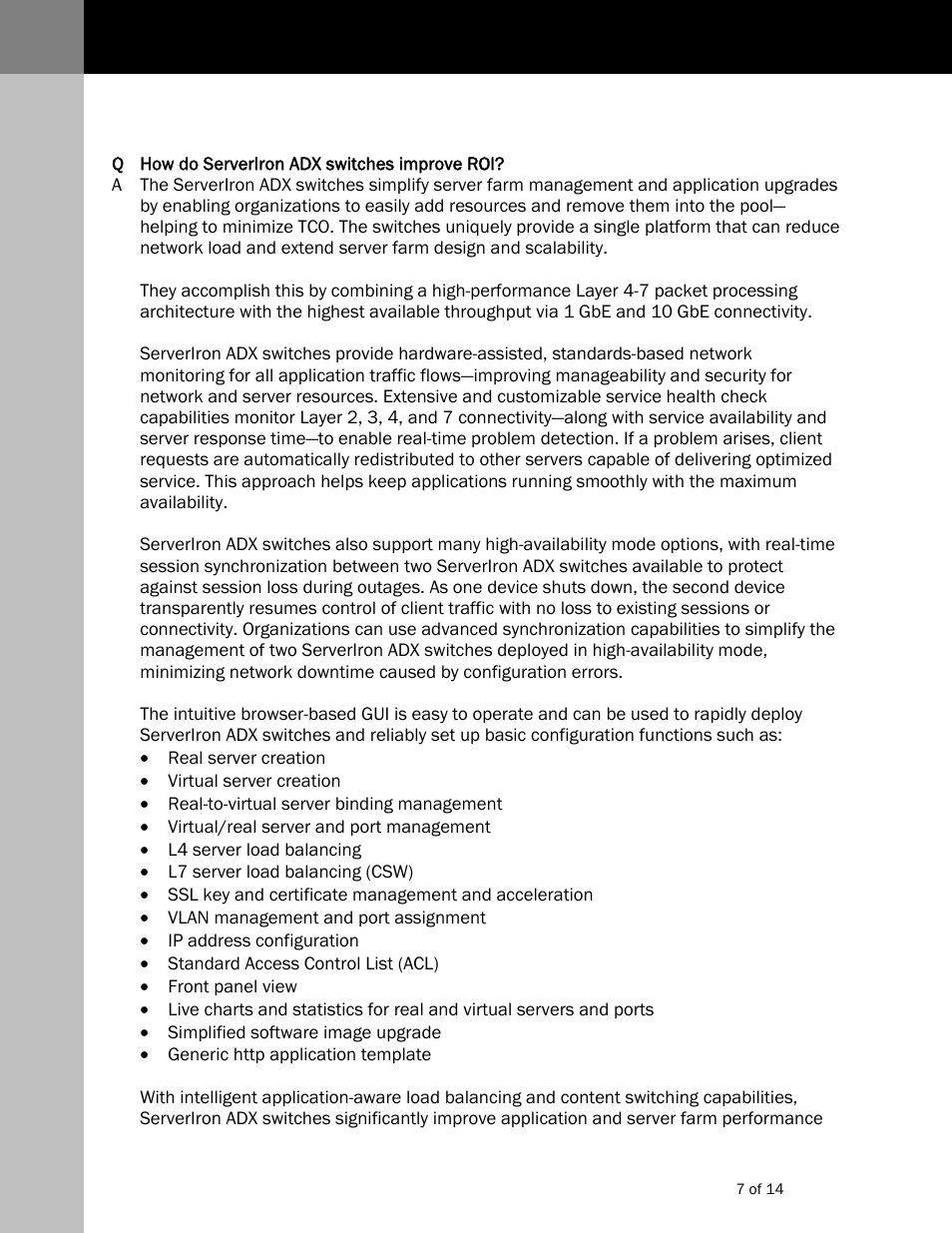 Brocade Communications Systems Brocade Serveiron 1000 User Manual | Page 7 / 14