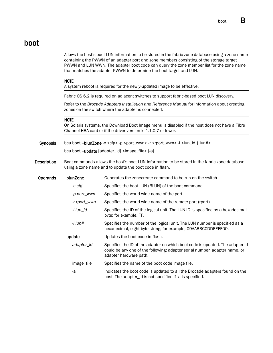 Boot | Brocade Communications Systems 415 User Manual | Page 147 / 186