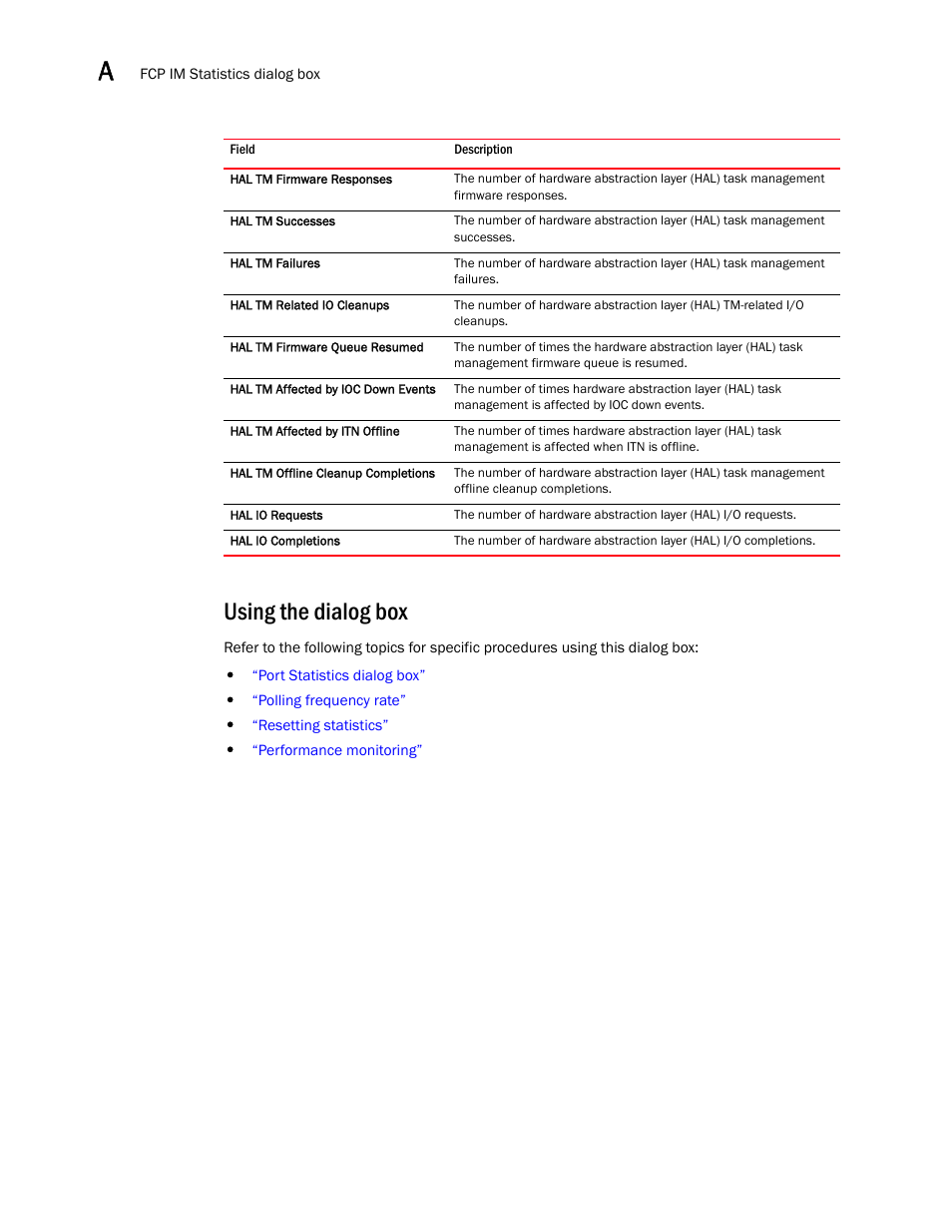 Using the dialog box | Brocade Communications Systems 415 User Manual | Page 94 / 186