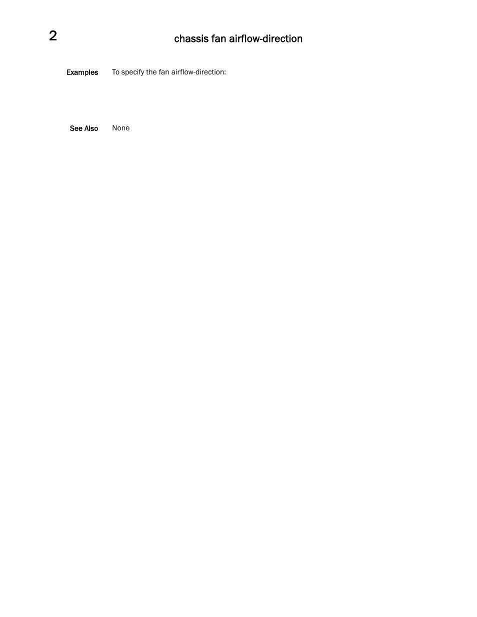 Chassis fan airflow-direction | Brocade Communications Systems Brocade Network OS 2.1 User Manual | Page 16 / 44