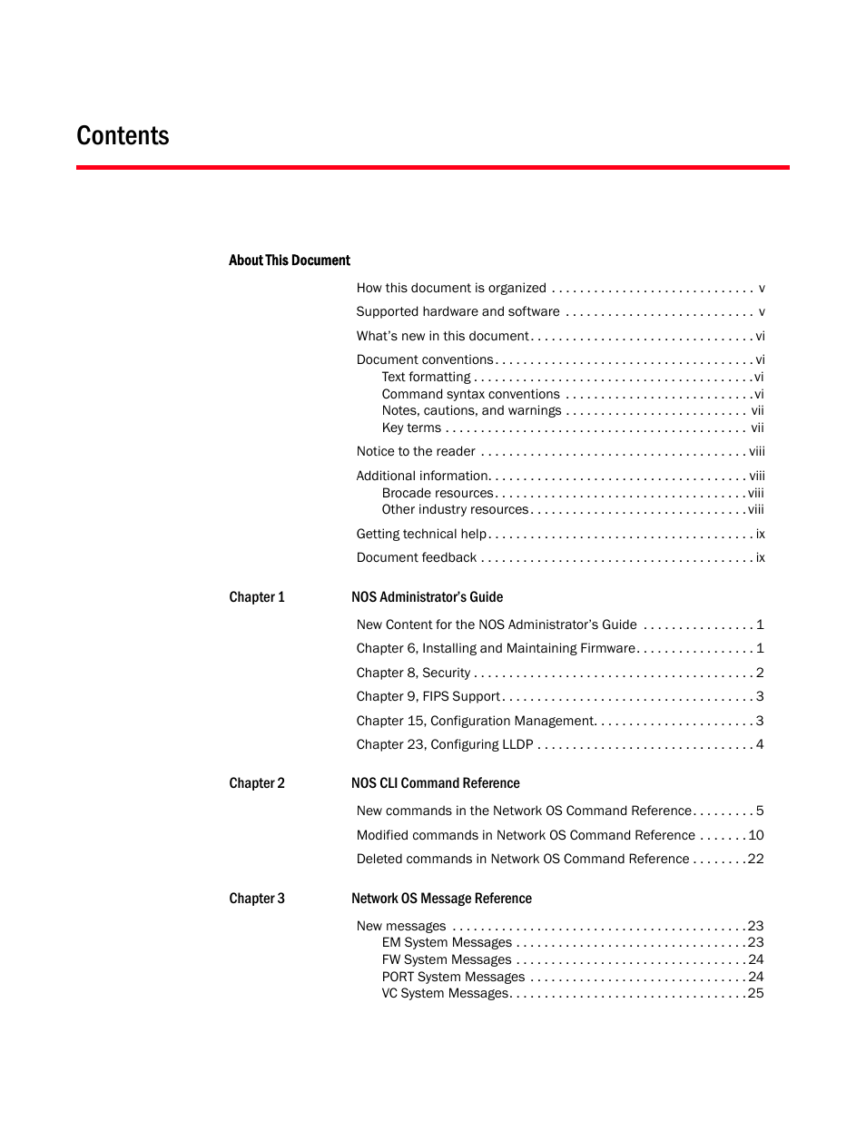Brocade Communications Systems Brocade Network OS 2.1 User Manual | Page 3 / 44