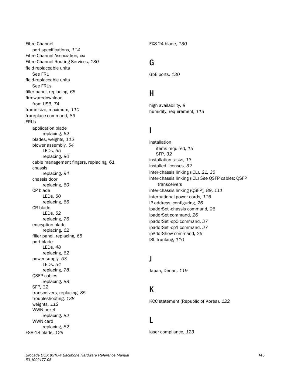 Brocade Communications Systems Brocade Backbone DCX 8510-4 User Manual | Page 165 / 168