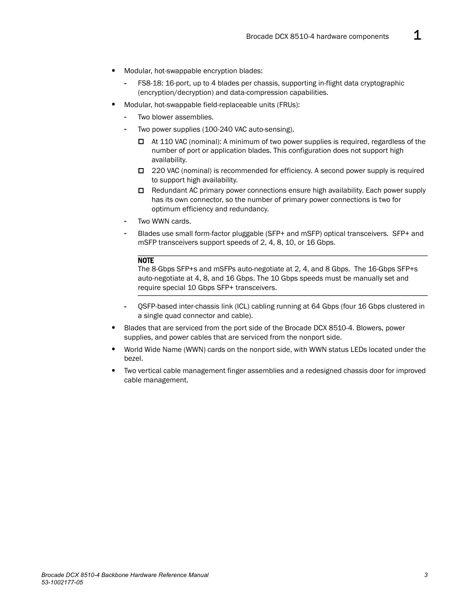 Brocade Communications Systems Brocade Backbone DCX 8510-4 User Manual | Page 23 / 168