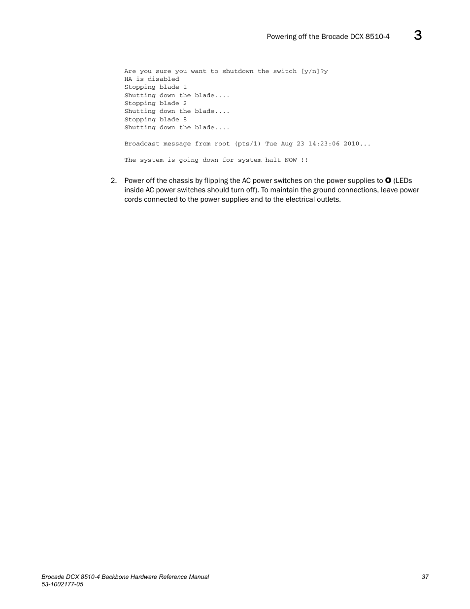 Brocade Communications Systems Brocade Backbone DCX 8510-4 User Manual | Page 57 / 168