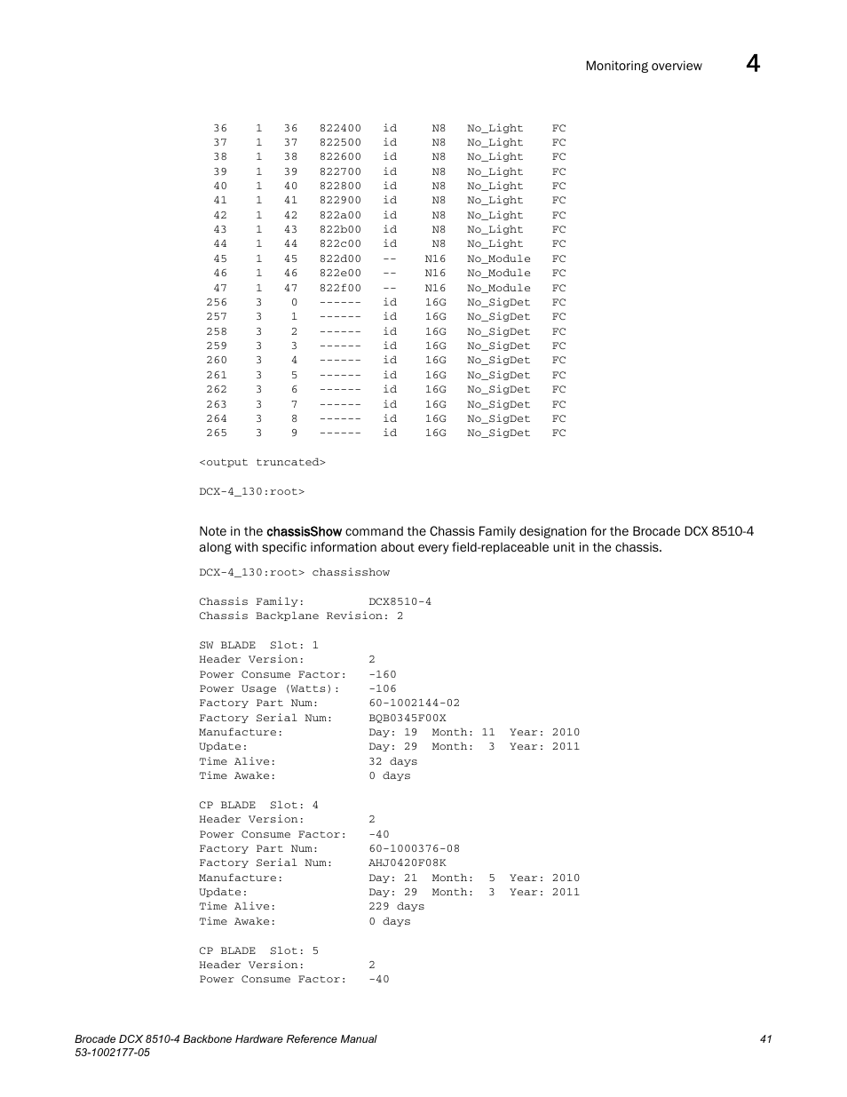 Brocade Communications Systems Brocade Backbone DCX 8510-4 User Manual | Page 61 / 168