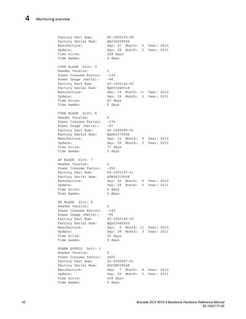 Brocade Communications Systems Brocade Backbone DCX 8510-4 User Manual | Page 62 / 168