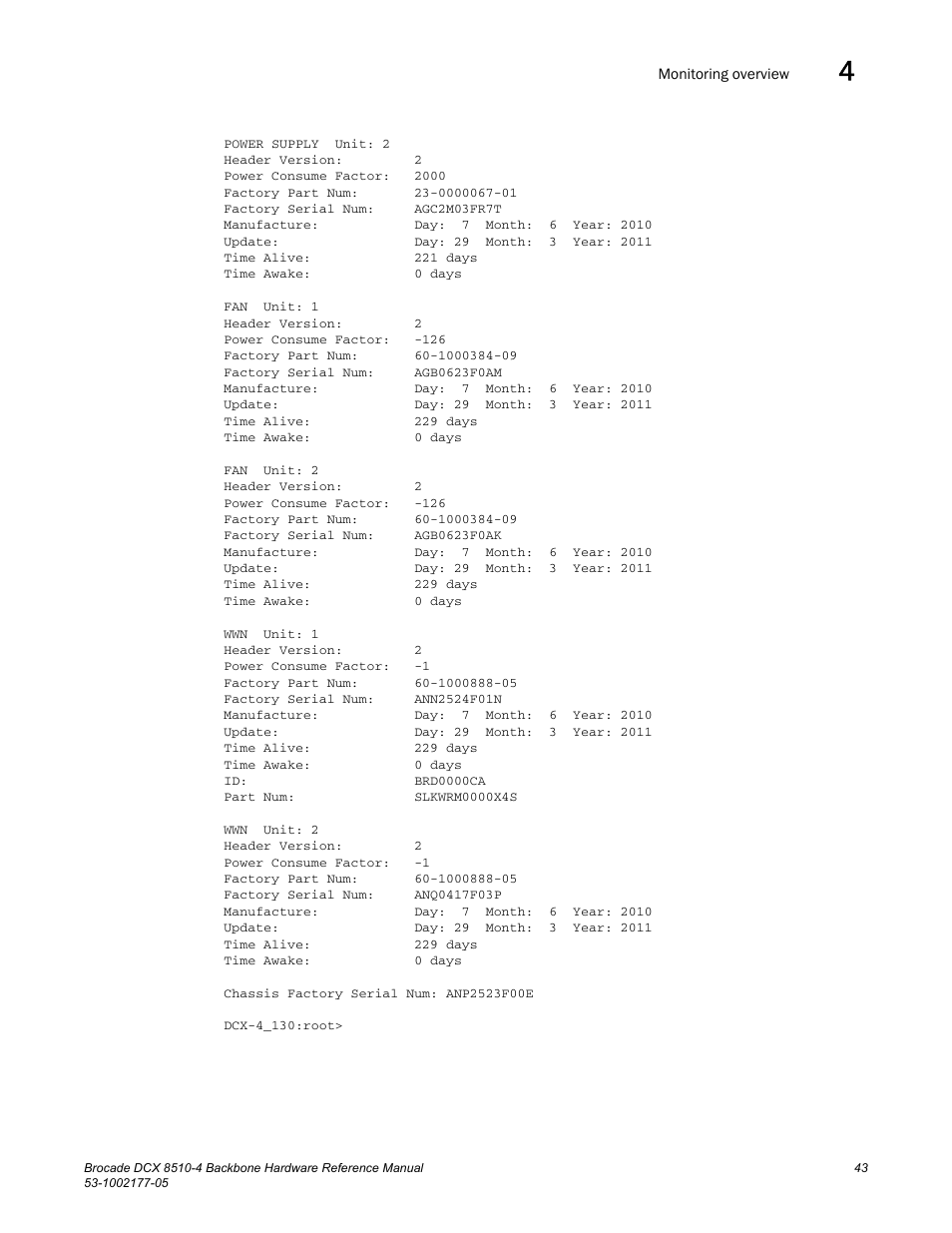 Brocade Communications Systems Brocade Backbone DCX 8510-4 User Manual | Page 63 / 168