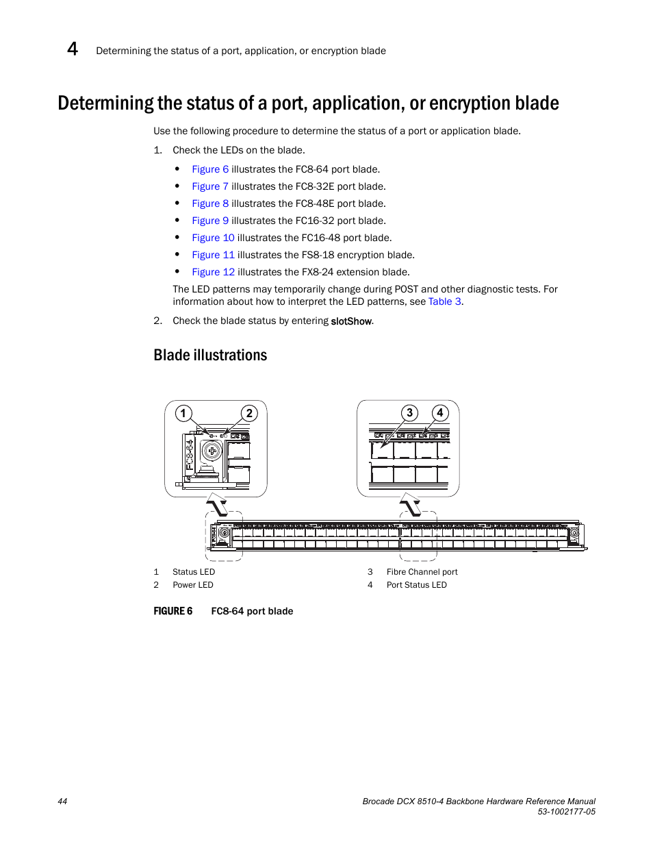 Blade illustrations, Figure 6 | Brocade Communications Systems Brocade Backbone DCX 8510-4 User Manual | Page 64 / 168