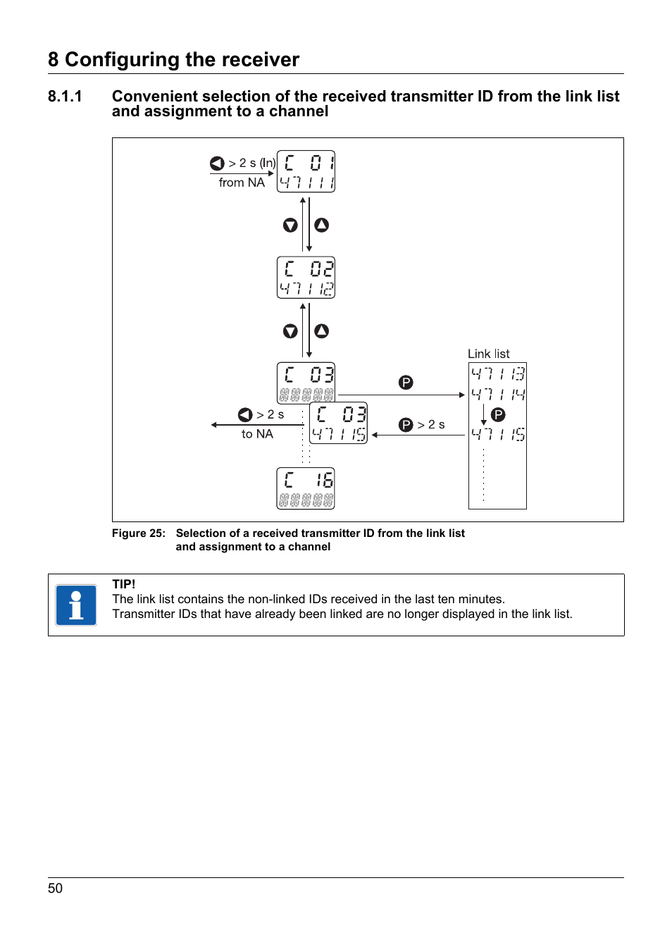 8 configuring the receiver | JUMO 902931 Wtrans Receiver with Wireless Data Transmission Operating Manual User Manual | Page 50 / 104