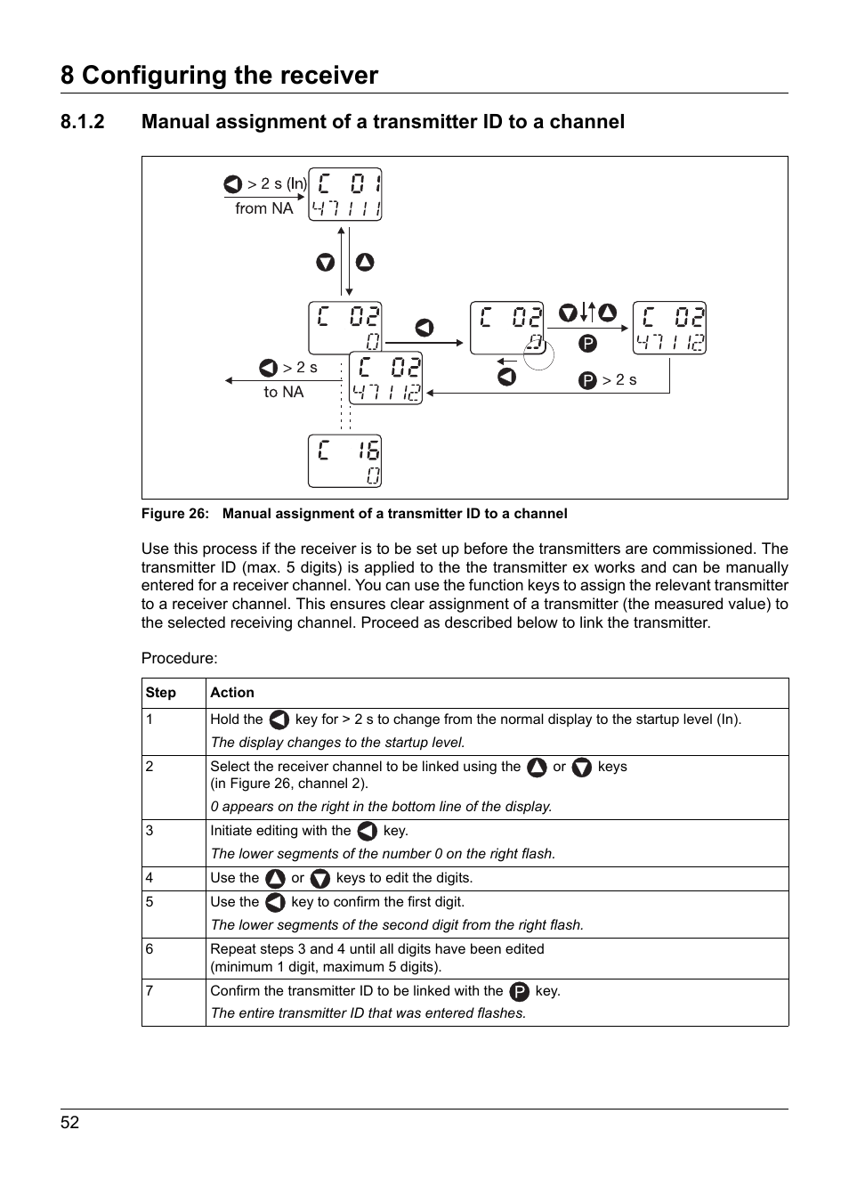 8 configuring the receiver | JUMO 902931 Wtrans Receiver with Wireless Data Transmission Operating Manual User Manual | Page 52 / 104