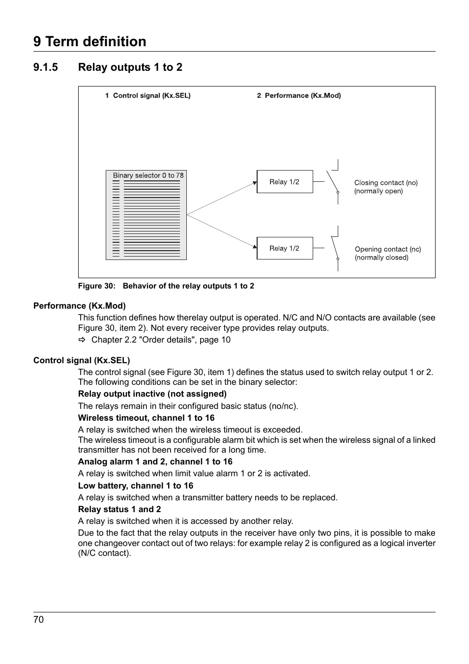 9 term definition | JUMO 902931 Wtrans Receiver with Wireless Data Transmission Operating Manual User Manual | Page 70 / 104
