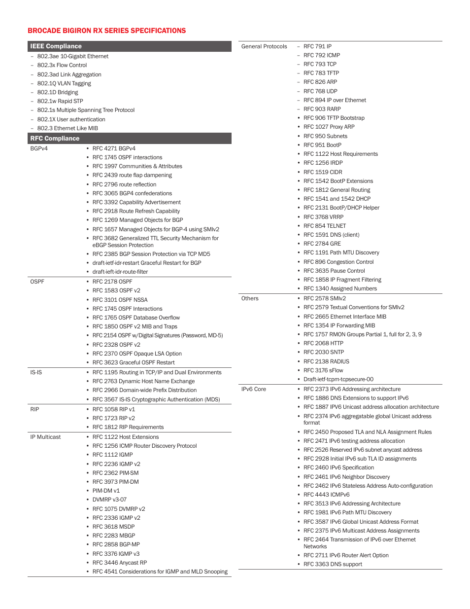 Brocade Communications Systems Bigiron RX Series User Manual | Page 6 / 8