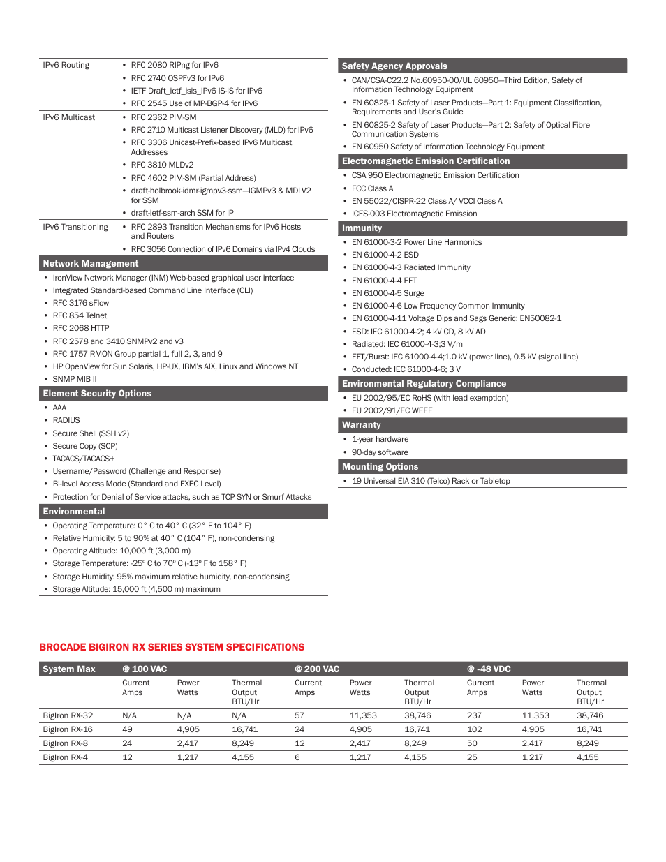 Brocade Communications Systems Bigiron RX Series User Manual | Page 7 / 8