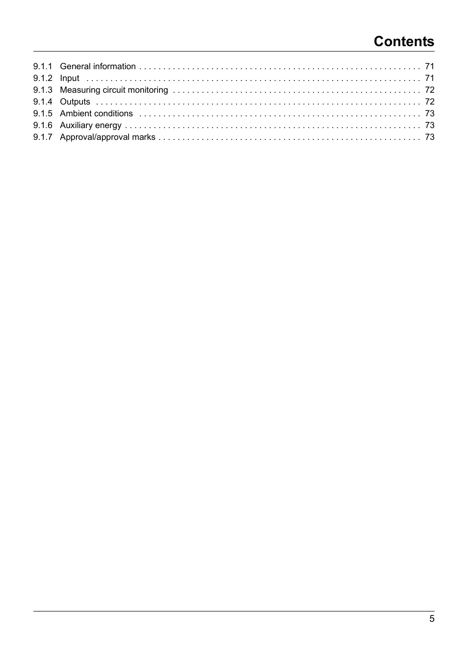 JUMO 902940 DELOS T Electronic Temperature Switch with Display and Analog Output Operating Manual User Manual | Page 5 / 76