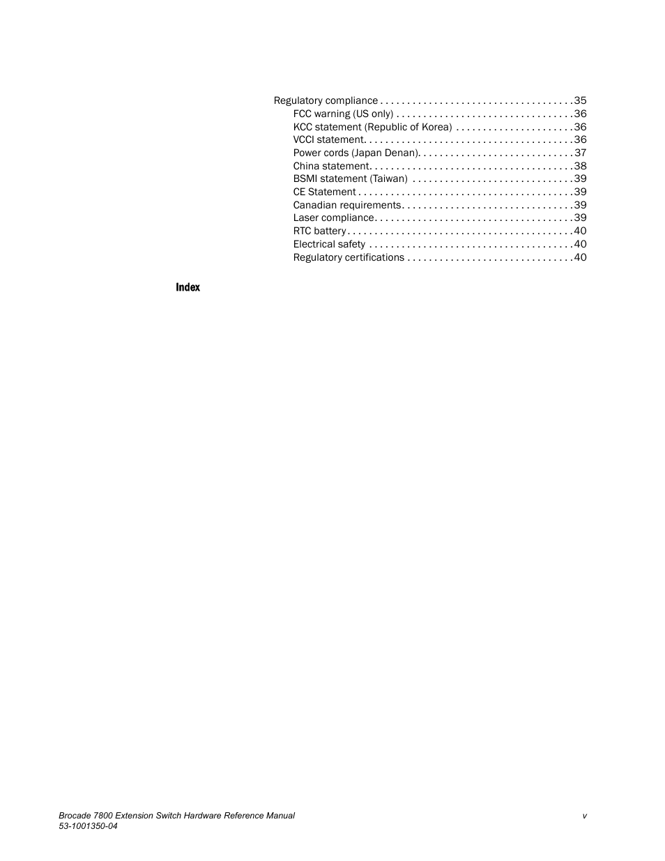 Brocade Communications Systems Extension Switch 7800 User Manual | Page 5 / 56