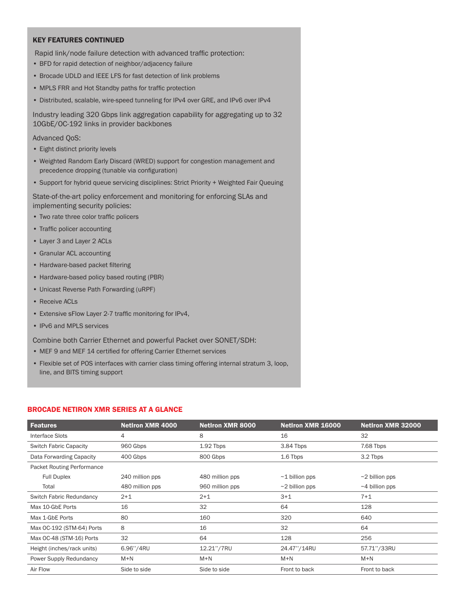 Brocade Communications Systems Brocade Netiron XMR 32000 User Manual | Page 4 / 8