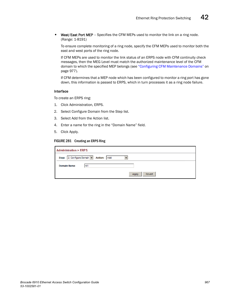 Figure 281 cre | Brocade Communications Systems Brocate Ethernet Access Switch 6910 User Manual | Page 1017 / 1200