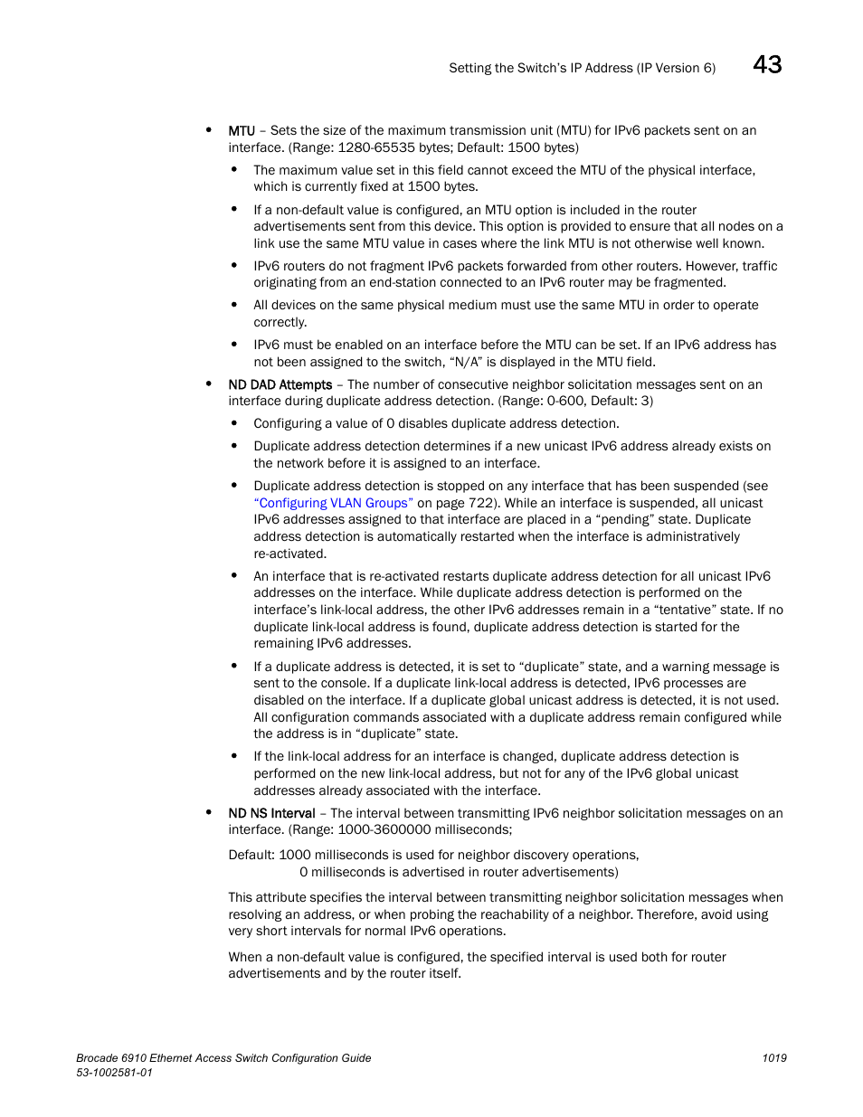 Brocade Communications Systems Brocate Ethernet Access Switch 6910 User Manual | Page 1069 / 1200