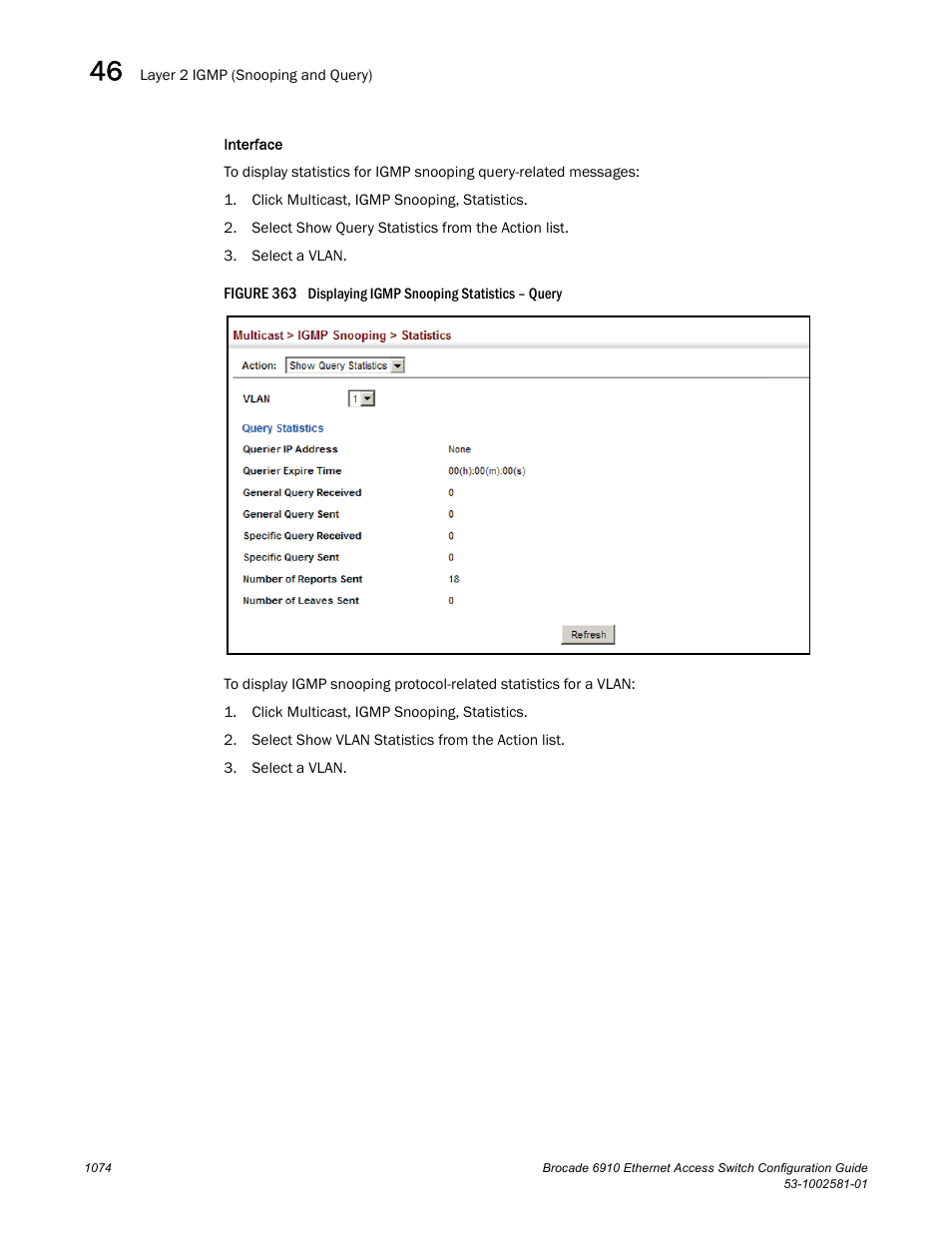 Figure 363 dis | Brocade Communications Systems Brocate Ethernet Access Switch 6910 User Manual | Page 1124 / 1200