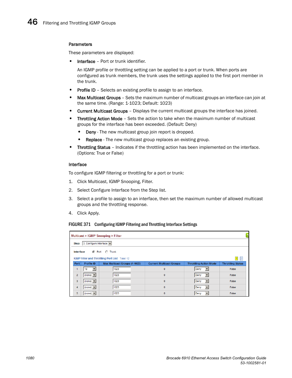 Figure 371 confi | Brocade Communications Systems Brocate Ethernet Access Switch 6910 User Manual | Page 1130 / 1200