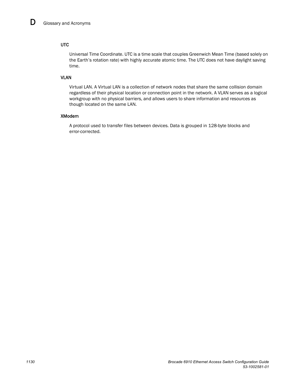 Brocade Communications Systems Brocate Ethernet Access Switch 6910 User Manual | Page 1180 / 1200