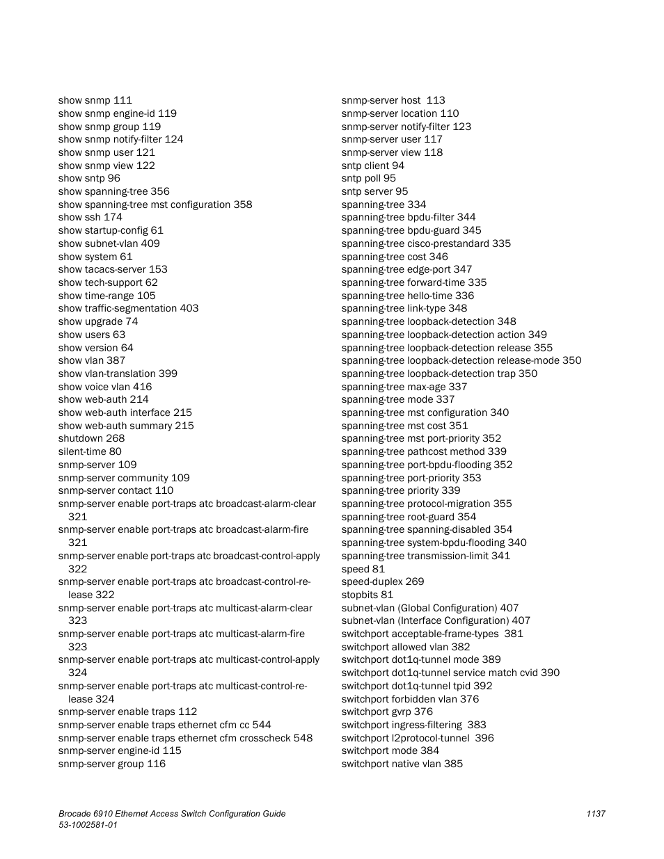 Brocade Communications Systems Brocate Ethernet Access Switch 6910 User Manual | Page 1187 / 1200