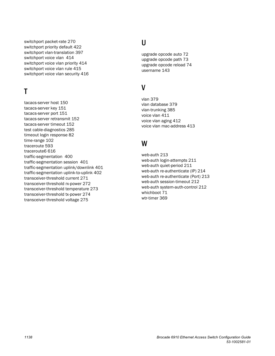 Brocade Communications Systems Brocate Ethernet Access Switch 6910 User Manual | Page 1188 / 1200