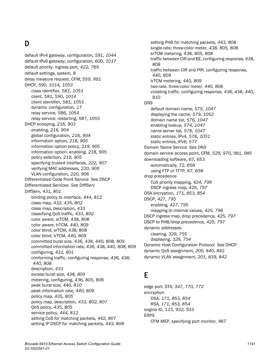 Brocade Communications Systems Brocate Ethernet Access Switch 6910 User Manual | Page 1191 / 1200