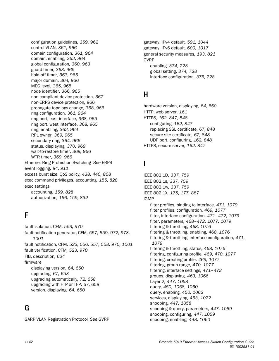 Brocade Communications Systems Brocate Ethernet Access Switch 6910 User Manual | Page 1192 / 1200