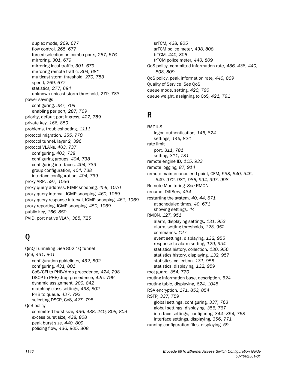 Brocade Communications Systems Brocate Ethernet Access Switch 6910 User Manual | Page 1196 / 1200